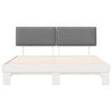 Bed Frame with Upholstered Headboard Light Grey 180 x 200 cm 3398073