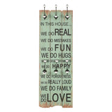 Wall-mounted Coat Rack with 6 Hooks 120x40 cm HAPPY LOVE 245855
