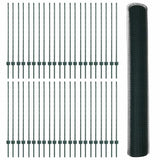 Welded Wire Fence 100 x 1.2 m PVC-Coated Steel Green 3336792