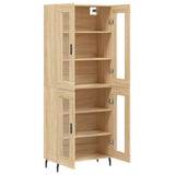 Highboard Sonoma Oak 69,5x34x180 cm Engineered Wood 3198292