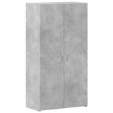 File Cabinet Concrete Grey 60x32x115 cm Engineered Wood 840775