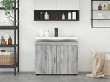 Bathroom Cabinet Set TULUM Grey Sonoma 60 x 34 x 63 cm 880327