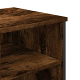 Bathroom Sink Cabinet Smoked Oak 91x35x60 cm Engineered Wood 848666