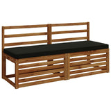 2-Piece Bench Cushions VUGHT 2 pcs 100% Polyester Black 952011