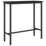 Table Black Oak 100 x 40 x 100.5 cm Engineered Wood and Steel 873738