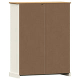 Bookcase VIGO White 90x35x114.5 cm Solid Wood Pine 353182