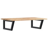 Basin Shelf Wall Mounted Steel and Solid Wood Acacia 3302787
