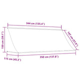 Retractable Awning 350x150 cm Anthracite 143762