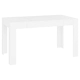 Dining Table White 140x74.5x76 cm Engineered Wood 804202