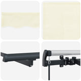 Retractable Awning Cream 400 x 200 cm Fabric 3329772