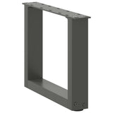 Coffee Table Legs U-Shaped 2 pcs Anthracite 40x cm Steel 4013134