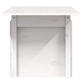 Garden Table White 100x50x75 cm Solid Wood Pine 844909
