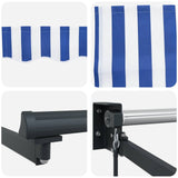 Manual Retractable Awning with LEDs 4.5 x 3 m 3419474