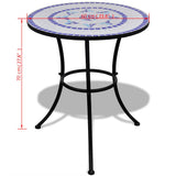 Patio Furniture Blue and White Powder-coated iron and ceramic tile 271771