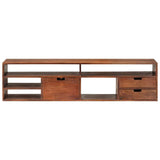 TV Cabinet 140x30x35 cm Solid Acacia Wood 340301
