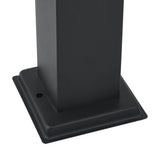 Bollard Lights with Sensor&Outlet 3 pcs 80 cm Black IP44 4006092