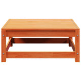 Garden Footstool Wax Brown 70x70x30 cm Solid Wood Pine 837939