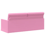 3 Seater Sofa Pink 190 x 81 x 82 cm Fabric 42041117
