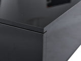Led Coffee with 2 Drawer Storage, High Gloss Coffee for Living Room Unique Shape Centre N605P287896B