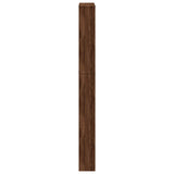 Shoe Cabinet with Mirror 5-Layer Brown Oak 63x17x169.5 cm 3228285
