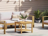 Side Table Oil Natural 45 x 45 x 45 cm Solid Acacia Wood 42026786
