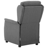 Massage Chair Light Grey 93.5 x 67.5 x 101.5 cm Fabric 348349