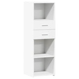 Highboard White 40x42.5x124 cm Engineered Wood 846159