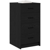 Sideboard with Drawer Black oak 40 x 41 x 75 cm Engineered wood 865056