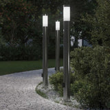 Bollard Lights with Sensor&Outlet 3pcs 110 cm Stainless Steel IP44 4006022