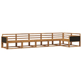 Outdoor Sofa Set 6 pcs Natural Solid Acacia Wood 3382592