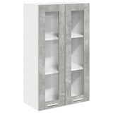 Hanging Cabinet Concrete Grey 60 x 31 x 100 cm Engineered Wood 884389