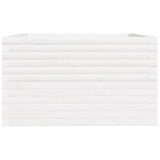 Garden Planter White 80x80x49.5 cm Solid Wood Pine 3282530