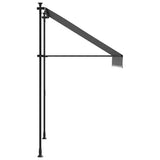 Retractable Awning Anthracite 150x150 cm Fabric and Steel 368737