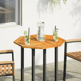 Table Top 70x70x2 cm Octagonal Solid Wood Acacia 4004261