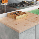 Garage Cabinets 2 pcs Concrete Grey Engineered Wood 3328290