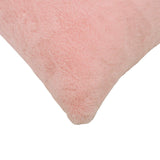 Cushion Cover 12 pcs HEERLEN Pink 40 x 80 cm Faux Rabbit Fur 910215