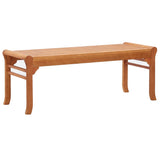 Bench Natural Wood Solid Eucalyptus Wood 2-Seater Durable 47290