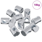 Barrel Nut 3462 pcs Silver M6 x 13 mm Iron 864432