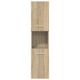 5 Piece Bathroom Furniture Set Sonoma Oak Engineered Wood 3325030