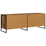 TV Cabinet Smoke Oak 140 x 36 x 49.5 cm Engineered Wood 886512