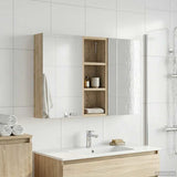Bathroom Cabinet Set 3 pcs 80 x 10.5 x 50 cm Engineered wood 3403650