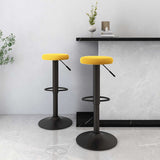 Bar Stools 2 pcs Mustard Yellow Velvet 333150
