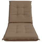 Sunlounger Cushion GEMERT 100% Polyester Taupe 190 x 50 x 9 cm 947342