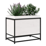 ZNTS Garden Planter White 60x40x50 cm Solid Wood Pine 847024