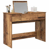 Cosmetic Table with Drawer with Mirror Old Wood 100 x 45 x76 cm 871669