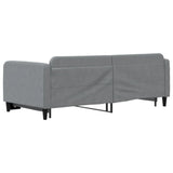 Daybed with Trundle without Mattress Light Grey 90x190 cm Single 3196885