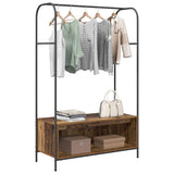 Clothes Rack Brown Oak 100 x 44 x 160 cm Engineered Wood 868455