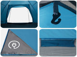 Camping Tent with Roof Blue 2-Person Polyester and Steel 42028643
