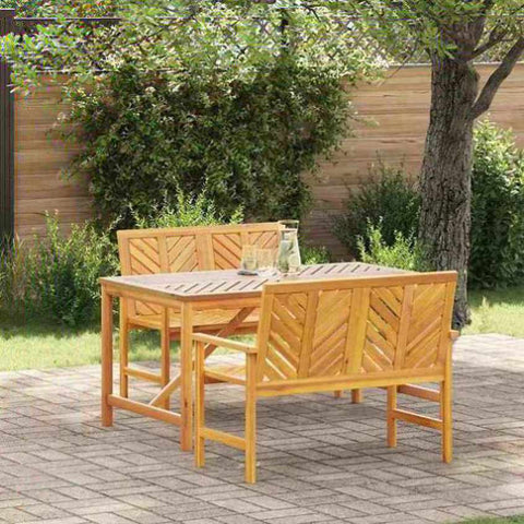 Garden Dining Set 3 pcs Brown Solid acacia wood 3154111