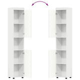 Bathroom Furniture Set TULUM 3 pcs High Gloss White 3398038